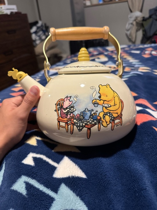 Disney Other - 90s Winnie the Pooh Tea Kettle ceramic whistling teapot